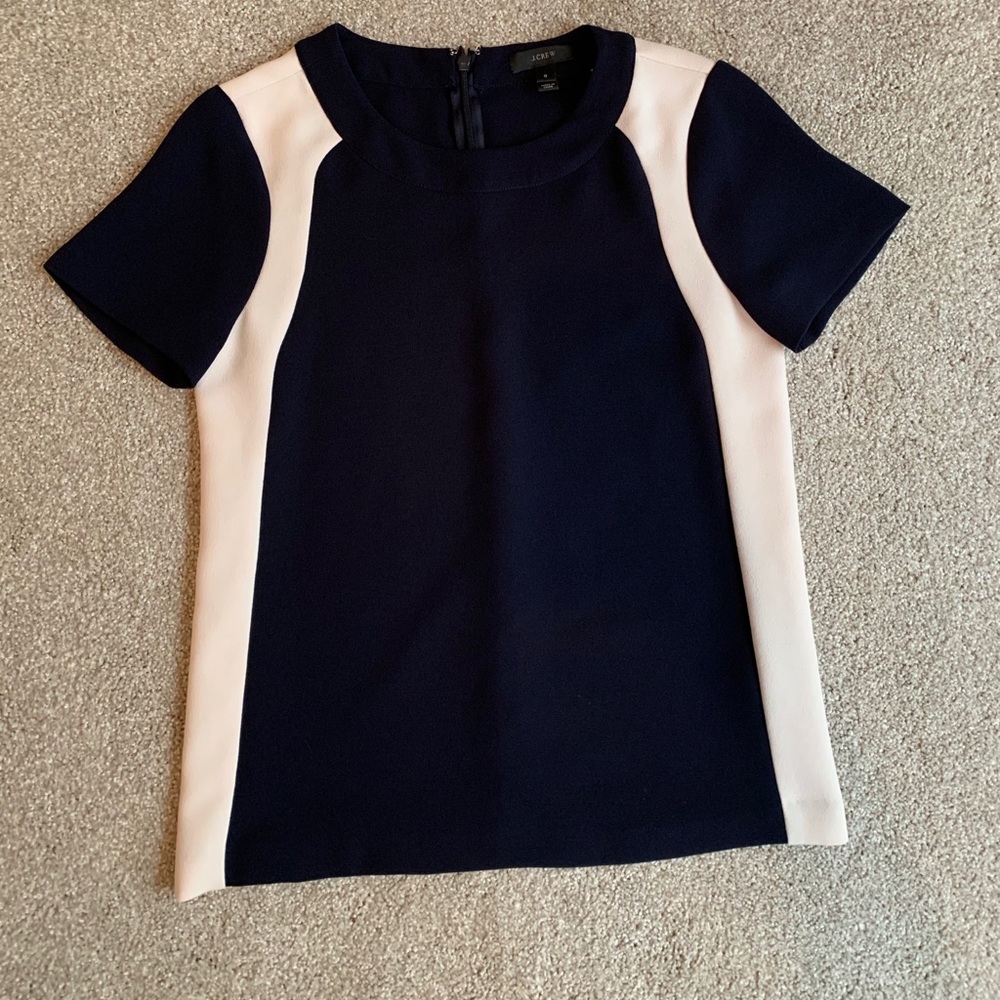 J. Crew Color Block Top - image 1